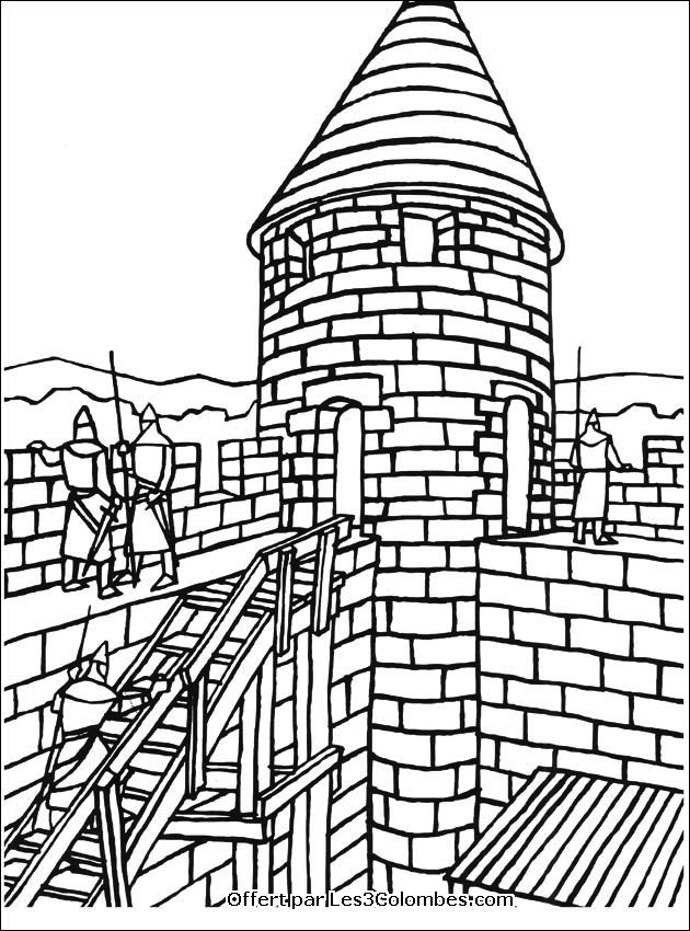Disegno da colorare: Castello (Edifici e architettura) #62139 - Pagine da Colorare Stampabili Gratuite