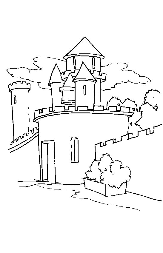 Disegno da colorare: Castello (Edifici e architettura) #62159 - Pagine da Colorare Stampabili Gratuite