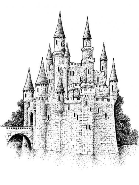 Disegno da colorare: Castello (Edifici e architettura) #62163 - Pagine da Colorare Stampabili Gratuite
