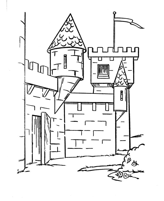 Disegno da colorare: Castello (Edifici e architettura) #62180 - Pagine da Colorare Stampabili Gratuite