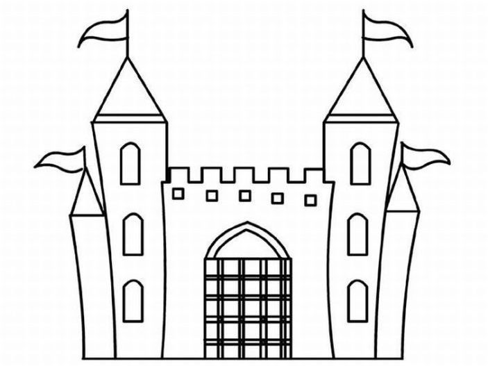 Disegno da colorare: Castello (Edifici e architettura) #62211 - Pagine da Colorare Stampabili Gratuite