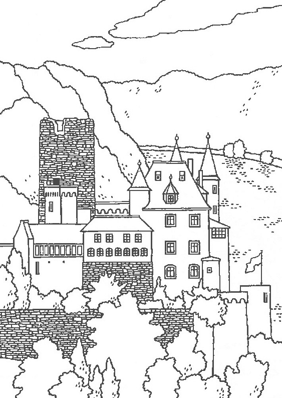 Disegno da colorare: Castello (Edifici e architettura) #62218 - Pagine da Colorare Stampabili Gratuite