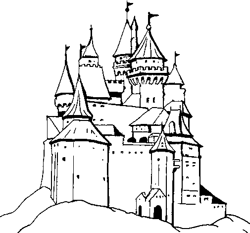 Disegno da colorare: Castello (Edifici e architettura) #62324 - Pagine da Colorare Stampabili Gratuite