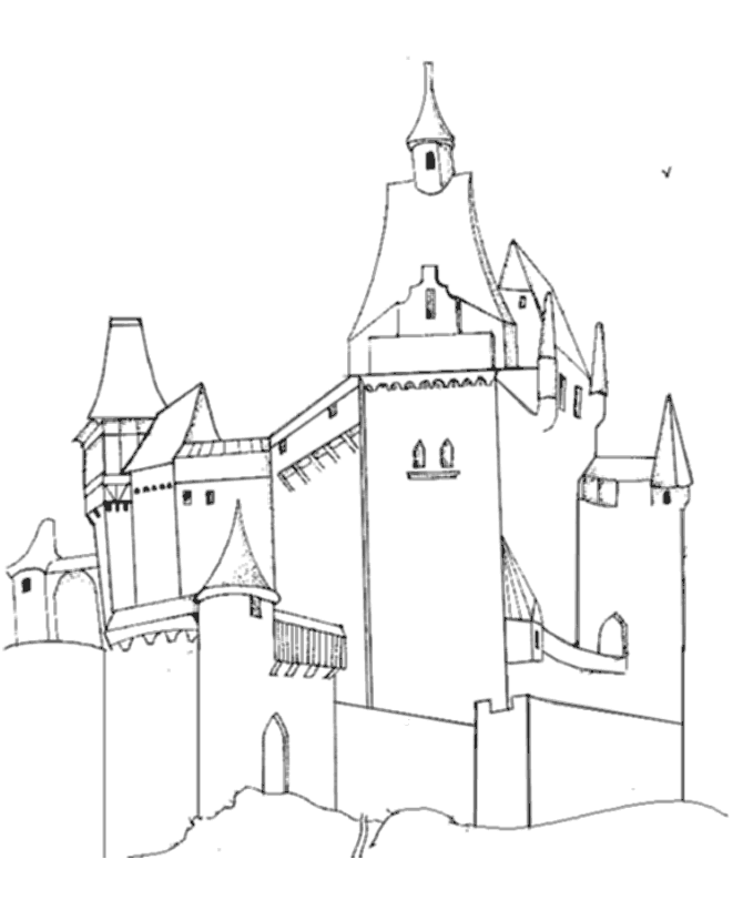 Disegno da colorare: Castello (Edifici e architettura) #62329 - Pagine da Colorare Stampabili Gratuite