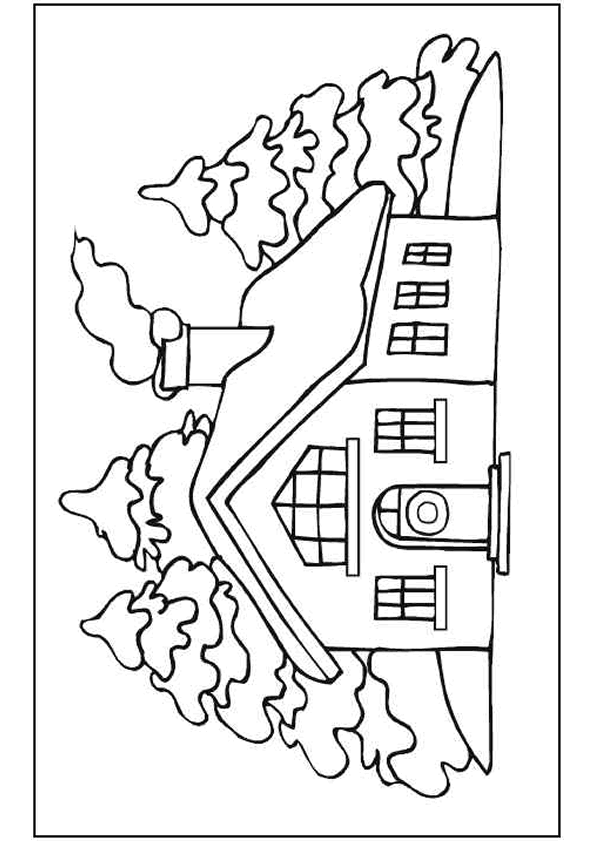 Disegno da colorare: Chalet (Edifici e architettura) #169940 - Pagine da Colorare Stampabili Gratuite