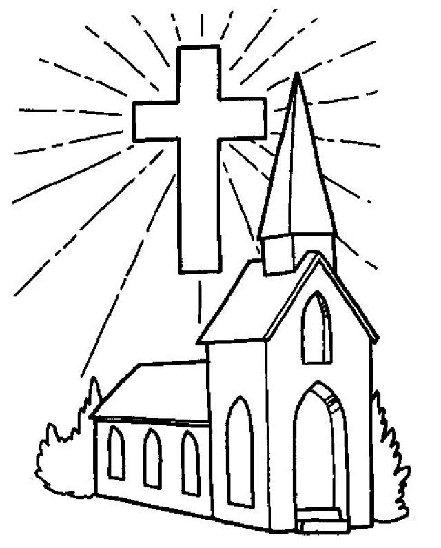 Disegno da colorare: Chiesa (Edifici e architettura) #64158 - Pagine da Colorare Stampabili Gratuite