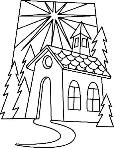 Disegno da colorare: Chiesa (Edifici e architettura) #64162 - Pagine da Colorare Stampabili Gratuite