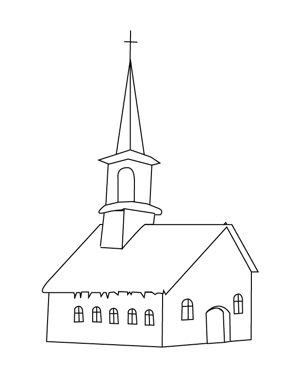 Disegno da colorare: Chiesa (Edifici e architettura) #64163 - Pagine da Colorare Stampabili Gratuite
