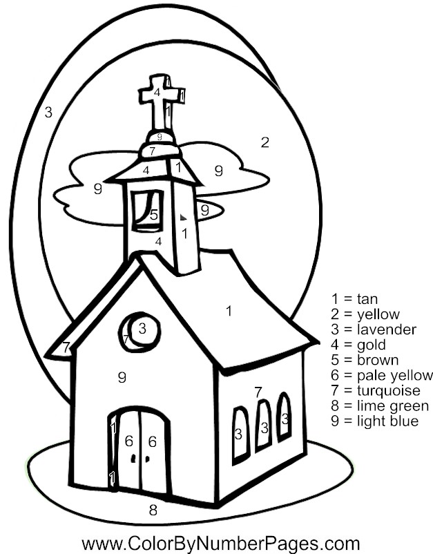 Disegno da colorare: Chiesa (Edifici e architettura) #64166 - Pagine da Colorare Stampabili Gratuite
