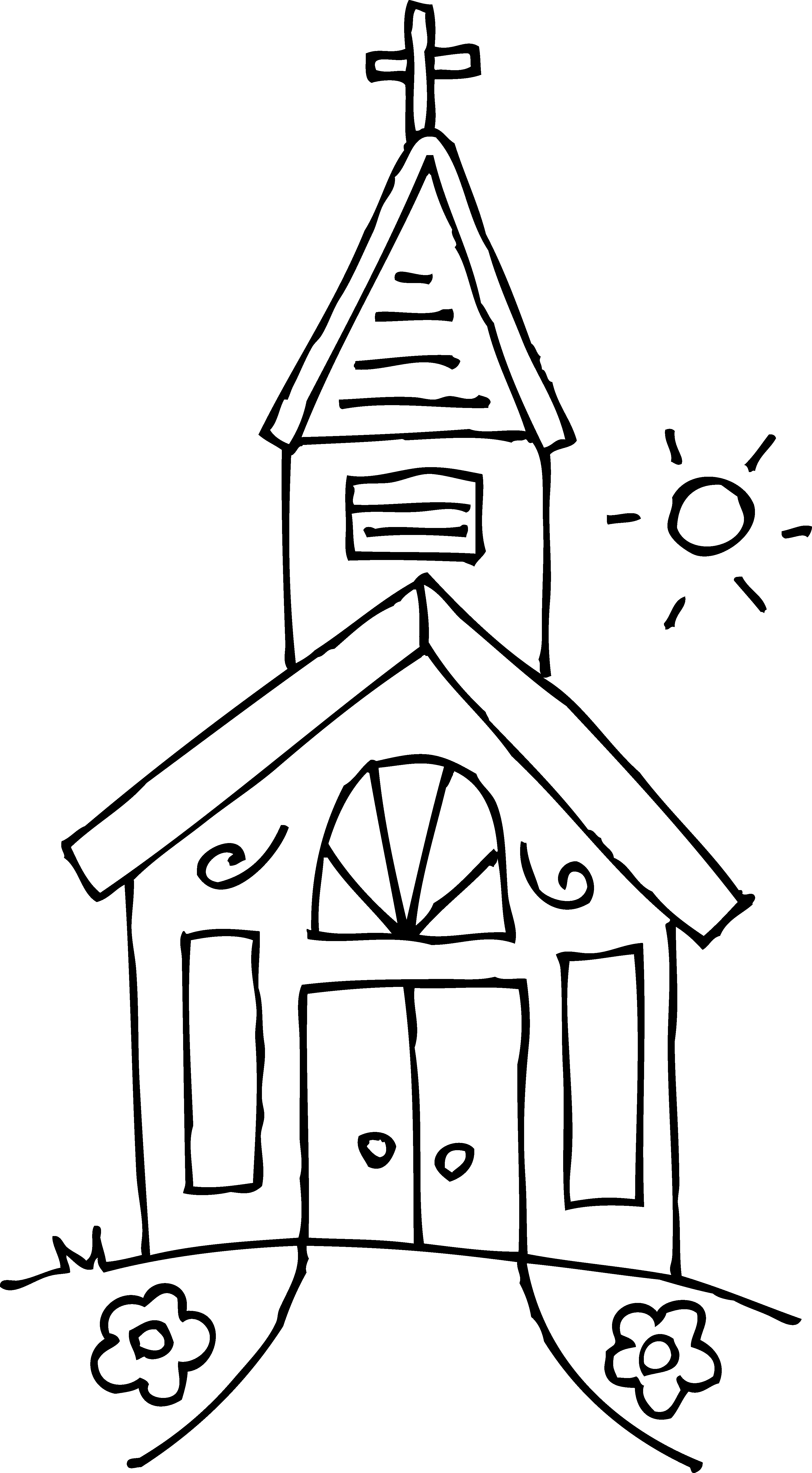 Disegno da colorare: Chiesa (Edifici e architettura) #64173 - Pagine da Colorare Stampabili Gratuite
