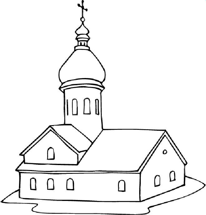 Disegno da colorare: Chiesa (Edifici e architettura) #64185 - Pagine da Colorare Stampabili Gratuite