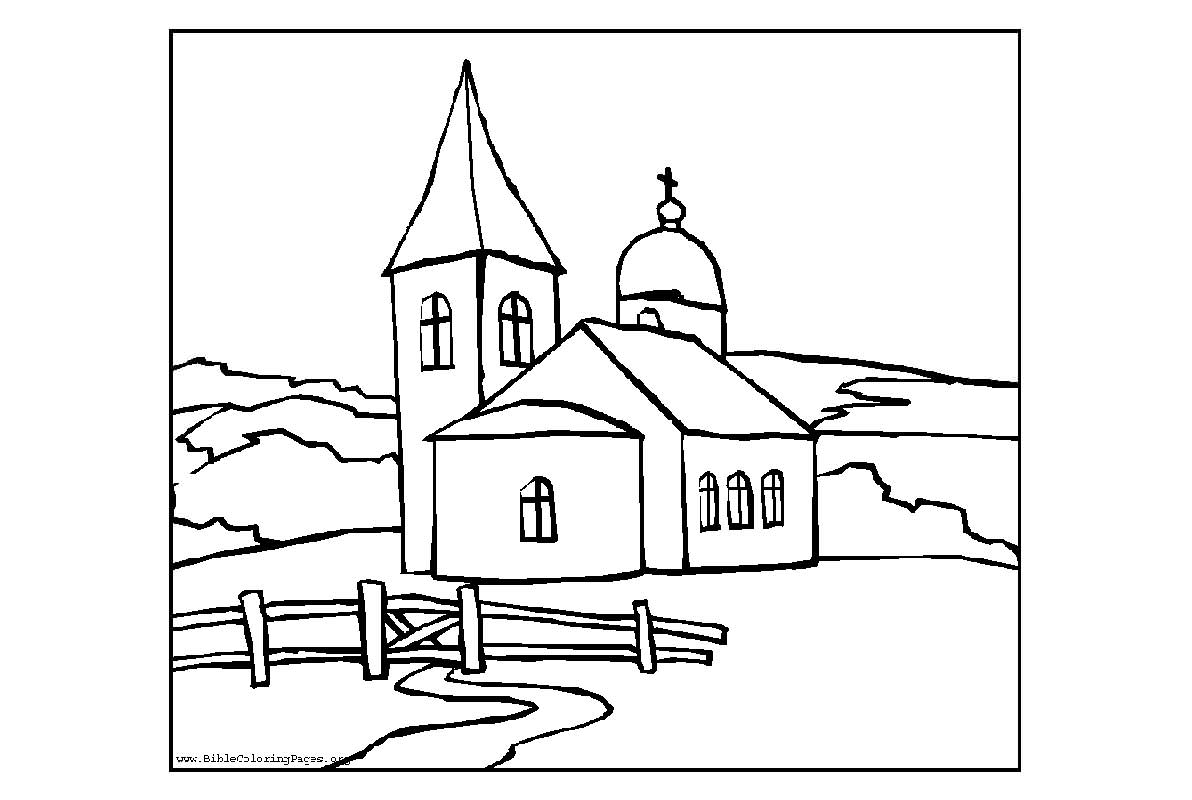 Disegno da colorare: Chiesa (Edifici e architettura) #64190 - Pagine da Colorare Stampabili Gratuite