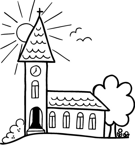 Disegno da colorare: Chiesa (Edifici e architettura) #64210 - Pagine da Colorare Stampabili Gratuite
