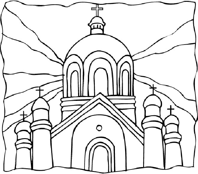 Disegno da colorare: Chiesa (Edifici e architettura) #64226 - Pagine da Colorare Stampabili Gratuite