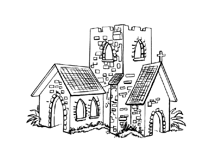 Disegno da colorare: Chiesa (Edifici e architettura) #64308 - Pagine da Colorare Stampabili Gratuite