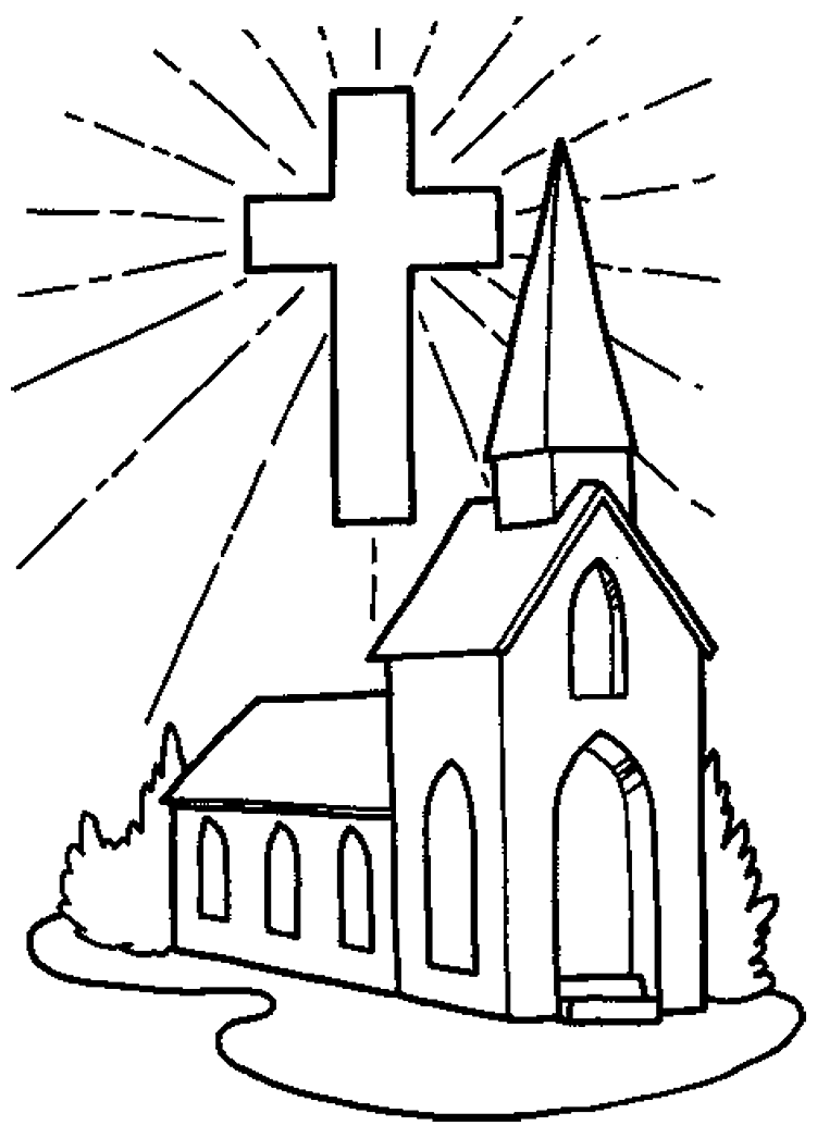 Disegno da colorare: Chiesa (Edifici e architettura) #64313 - Pagine da Colorare Stampabili Gratuite