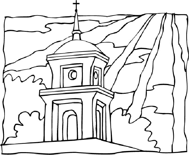 Disegno da colorare: Chiesa (Edifici e architettura) #64325 - Pagine da Colorare Stampabili Gratuite