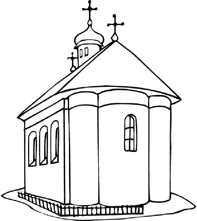 Disegno da colorare: Chiesa (Edifici e architettura) #64340 - Pagine da Colorare Stampabili Gratuite