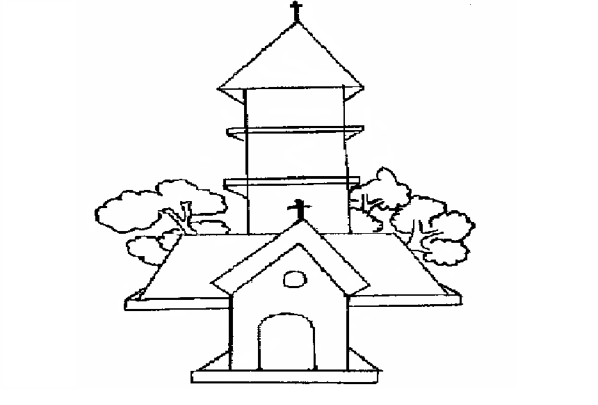Disegno da colorare: Chiesa (Edifici e architettura) #64357 - Pagine da Colorare Stampabili Gratuite