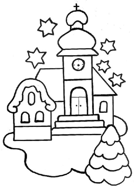 Disegno da colorare: Chiesa (Edifici e architettura) #64371 - Pagine da Colorare Stampabili Gratuite
