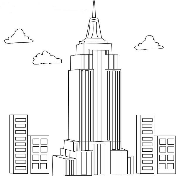 Disegno da colorare: Grattacielo (Edifici e architettura) #65786 - Pagine da Colorare Stampabili Gratuite