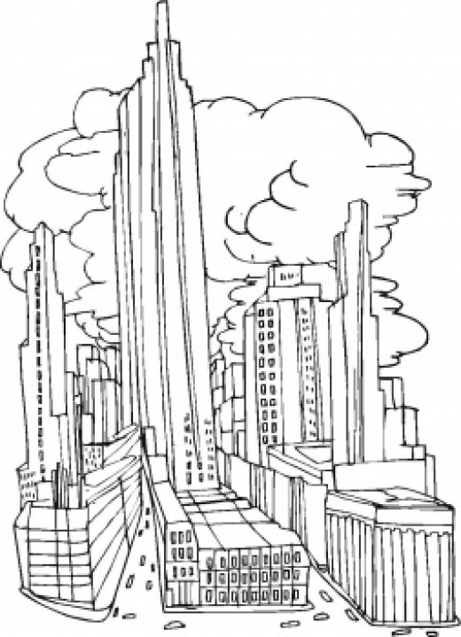 Disegno da colorare: Grattacielo (Edifici e architettura) #65797 - Pagine da Colorare Stampabili Gratuite