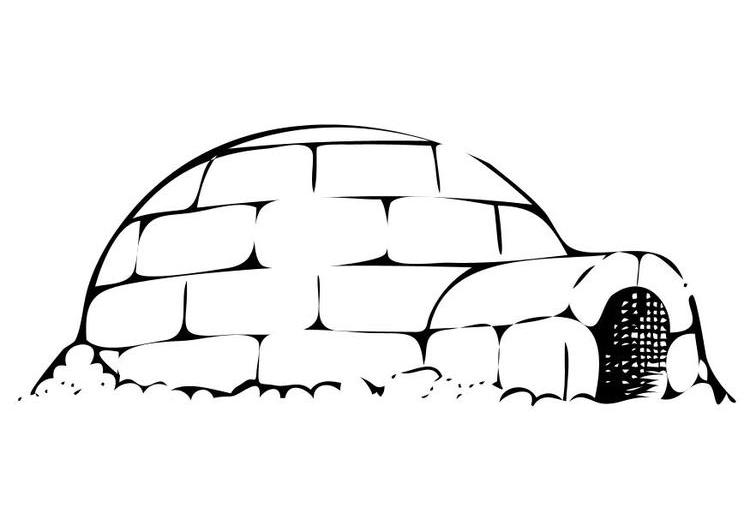 Disegno da colorare: Igloo (Edifici e architettura) #61660 - Pagine da Colorare Stampabili Gratuite