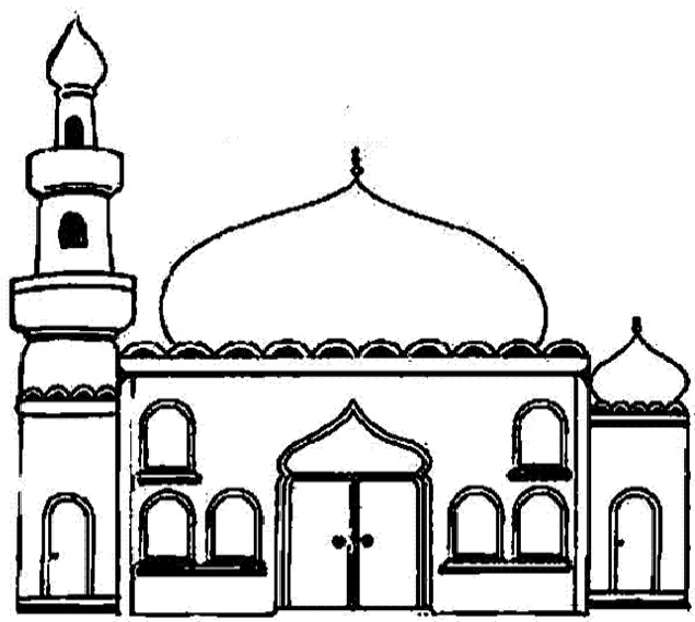 Disegno da colorare: Moschea (Edifici e architettura) #64516 - Pagine da Colorare Stampabili Gratuite