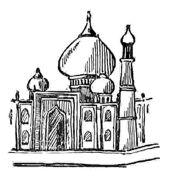 Disegno da colorare: Moschea (Edifici e architettura) #64535 - Pagine da Colorare Stampabili Gratuite