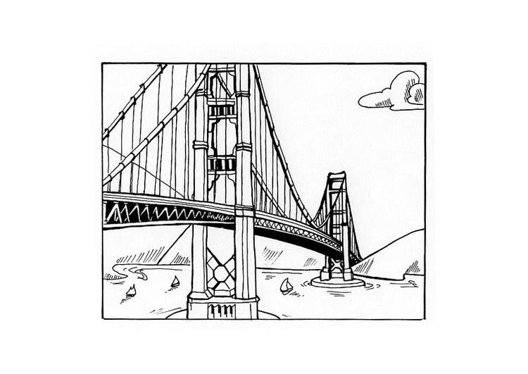Disegno da colorare: Ponte (Edifici e architettura) #62841 - Pagine da Colorare Stampabili Gratuite