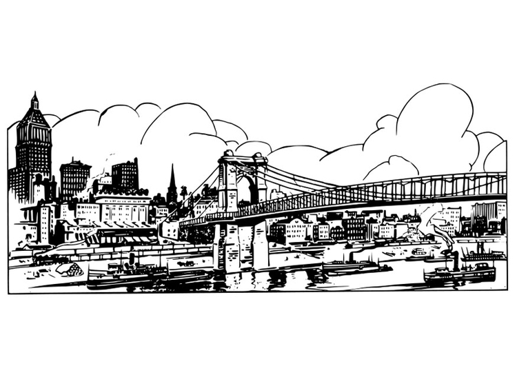 Disegno da colorare: Ponte (Edifici e architettura) #62846 - Pagine da Colorare Stampabili Gratuite
