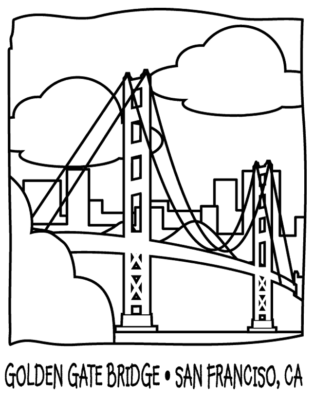 Disegno da colorare: Ponte (Edifici e architettura) #62887 - Pagine da Colorare Stampabili Gratuite