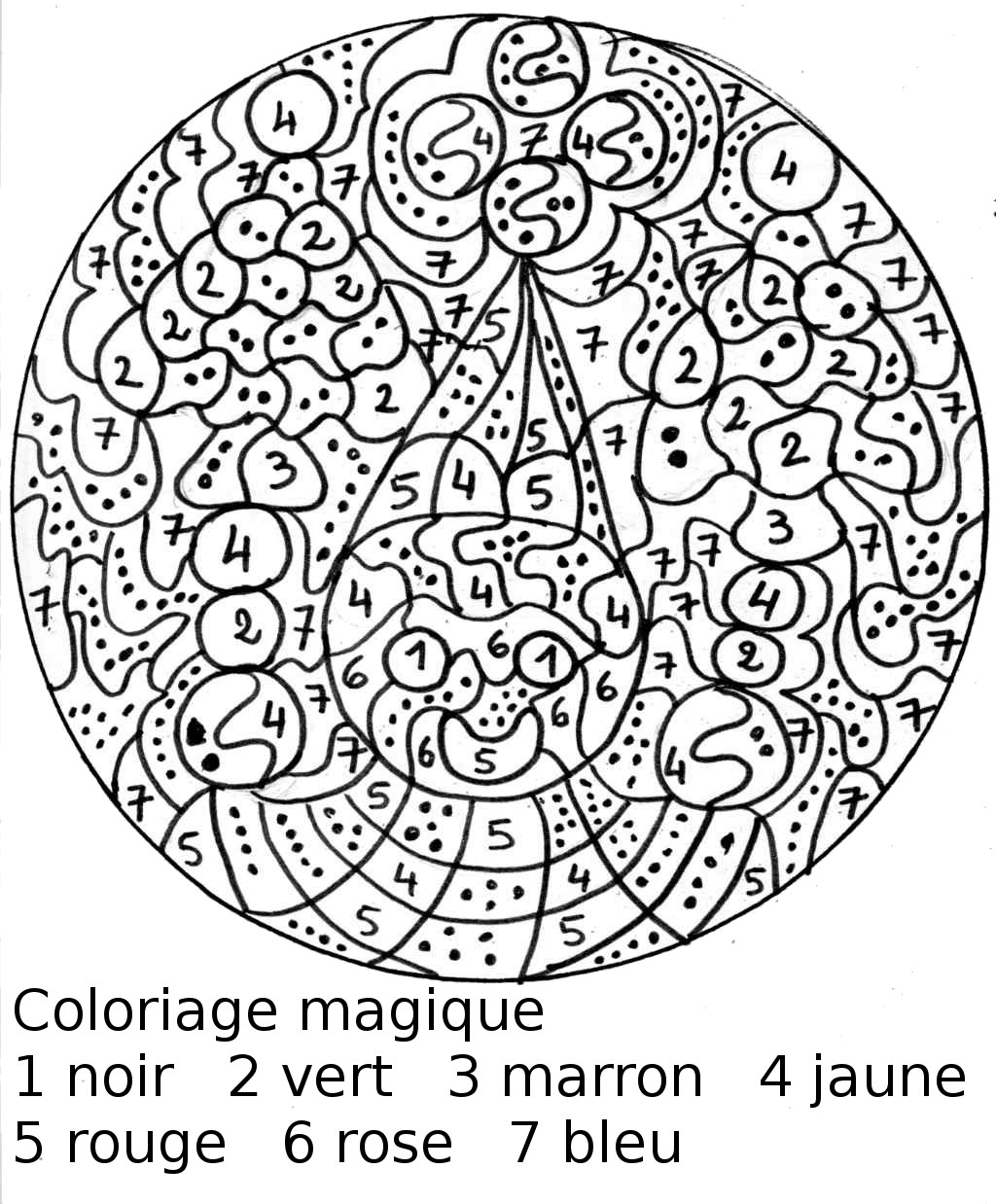 Disegno da colorare: colorazione magica (educativo) #126125 - Pagine da Colorare Stampabili Gratuite