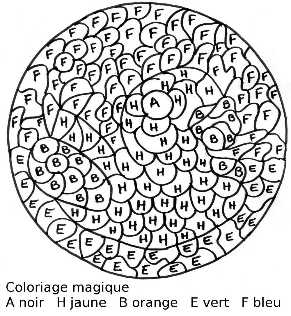 Disegno da colorare: colorazione magica (educativo) #126148 - Pagine da Colorare Stampabili Gratuite