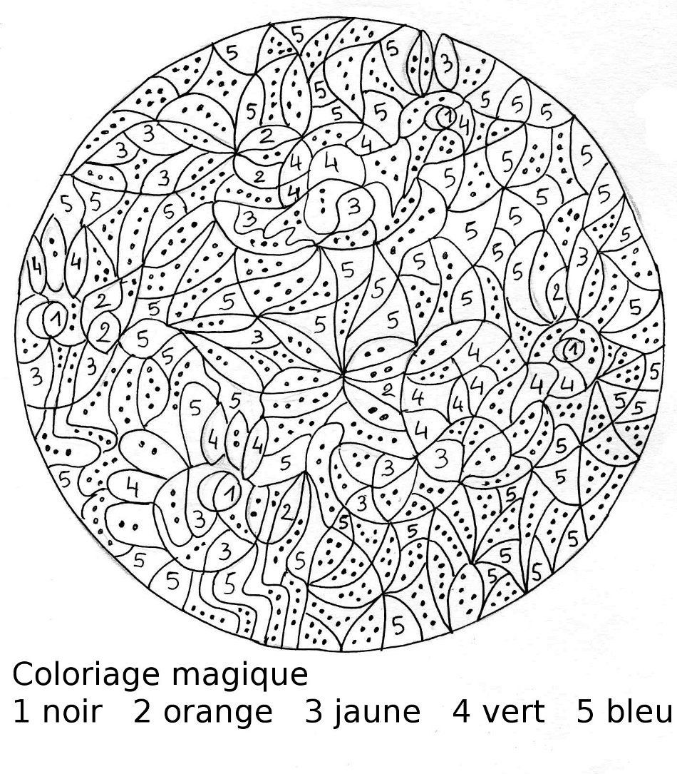 Disegno da colorare: colorazione magica (educativo) #126157 - Pagine da Colorare Stampabili Gratuite