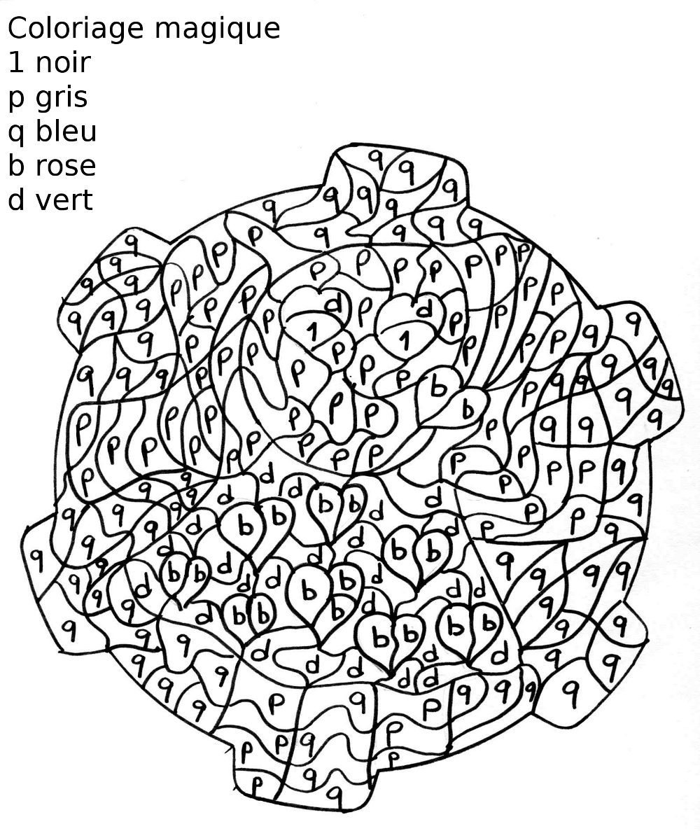 Disegno da colorare: colorazione magica (educativo) #126245 - Pagine da Colorare Stampabili Gratuite