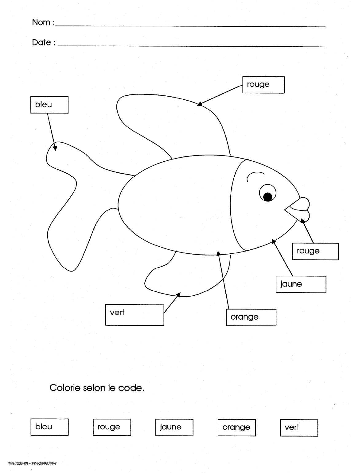 Disegno da colorare: colorazione magica (educativo) #126256 - Pagine da Colorare Stampabili Gratuite