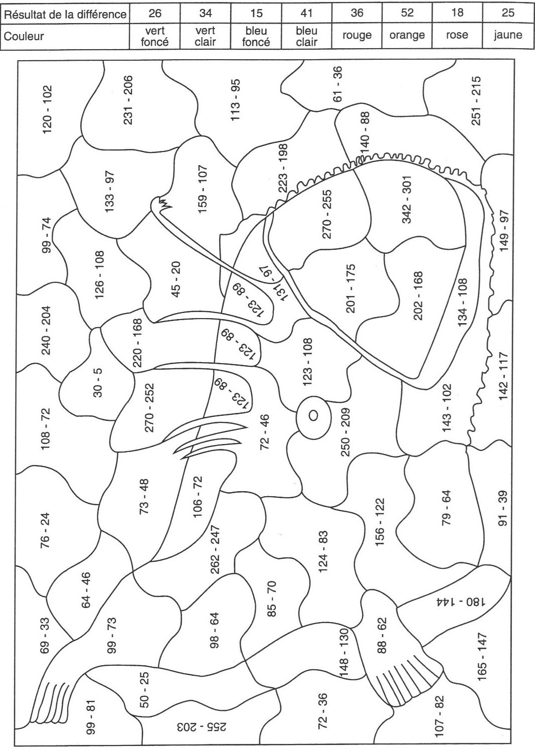 Disegno da colorare: colorazione magica (educativo) #126267 - Pagine da Colorare Stampabili Gratuite