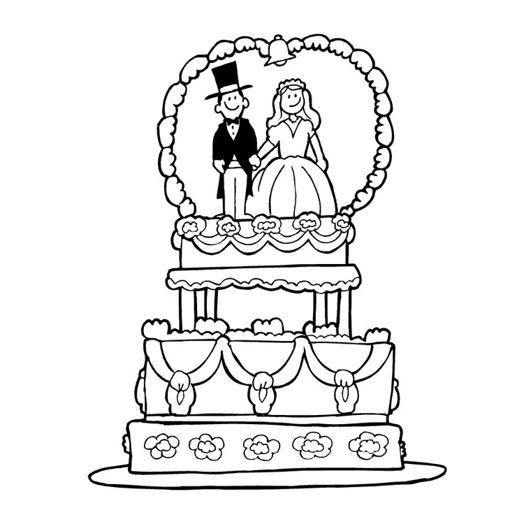 Disegno da colorare: Matrimonio (Feste e Celebrazioni) #55955 - Pagine da Colorare Stampabili Gratuite