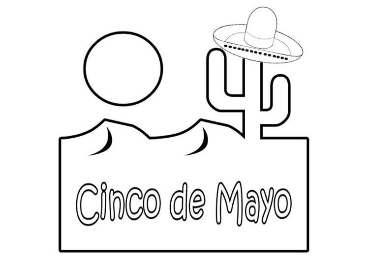 Disegno da colorare: Cinco de Mayo (Festività e occasioni speciali) #59968 - Pagine da Colorare Stampabili Gratuite