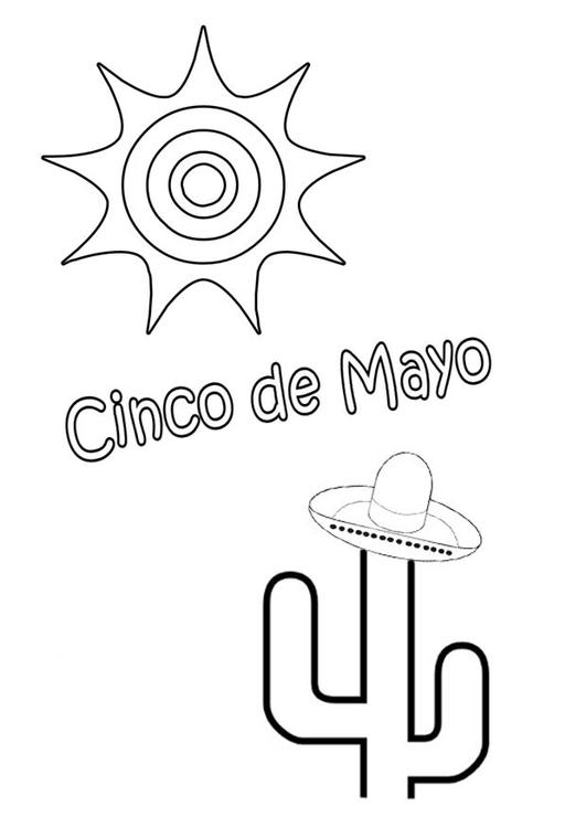 Disegno da colorare: Cinco de Mayo (Festività e occasioni speciali) #60026 - Pagine da Colorare Stampabili Gratuite