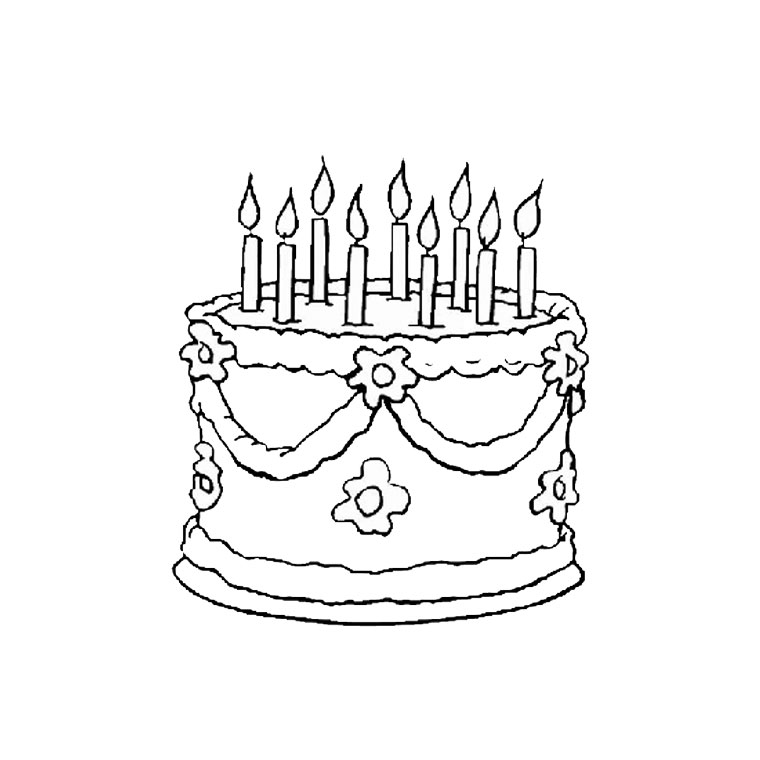 Disegno da colorare: Compleanno (Festività e occasioni speciali) #57057 - Pagine da Colorare Stampabili Gratuite
