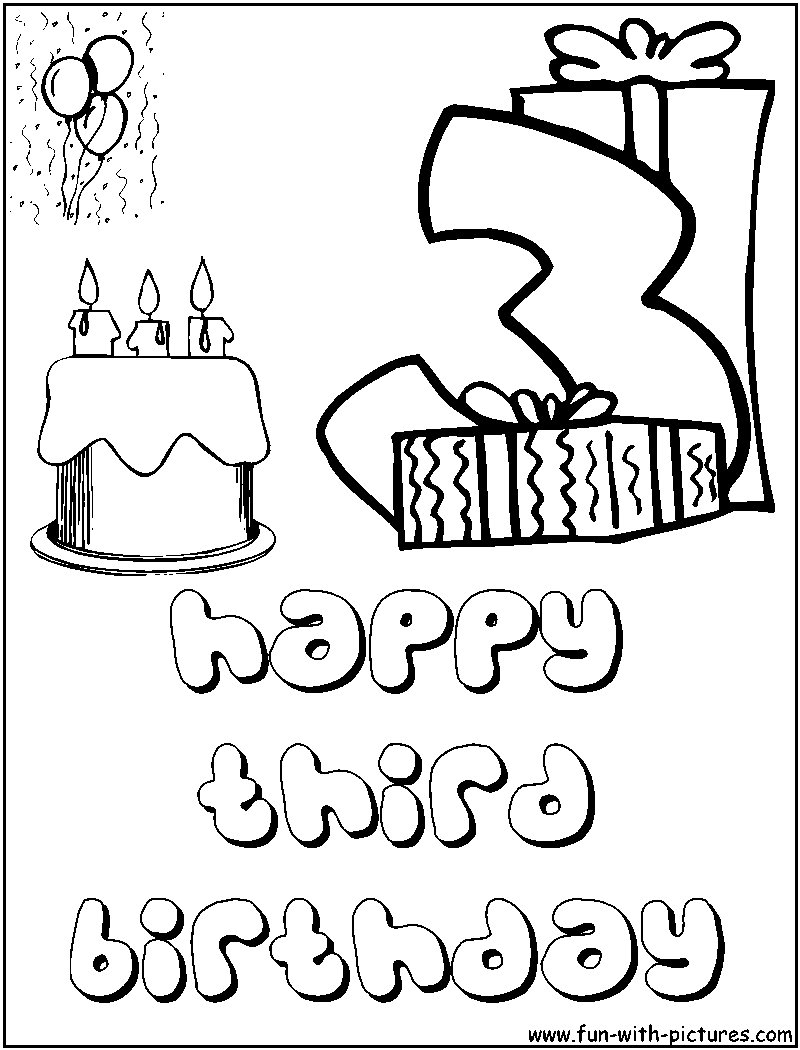 Disegno da colorare: Compleanno (Festività e occasioni speciali) #57167 - Pagine da Colorare Stampabili Gratuite