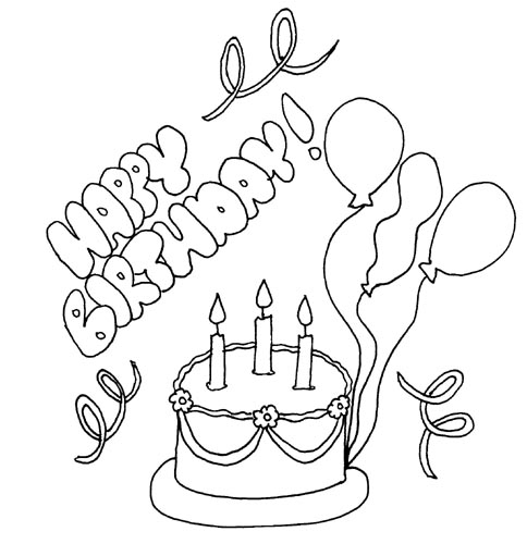 Disegno da colorare: Compleanno (Festività e occasioni speciali) #57193 - Pagine da Colorare Stampabili Gratuite