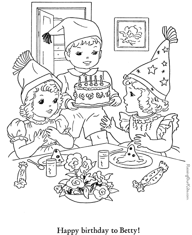 Disegno da colorare: Compleanno (Festività e occasioni speciali) #57335 - Pagine da Colorare Stampabili Gratuite