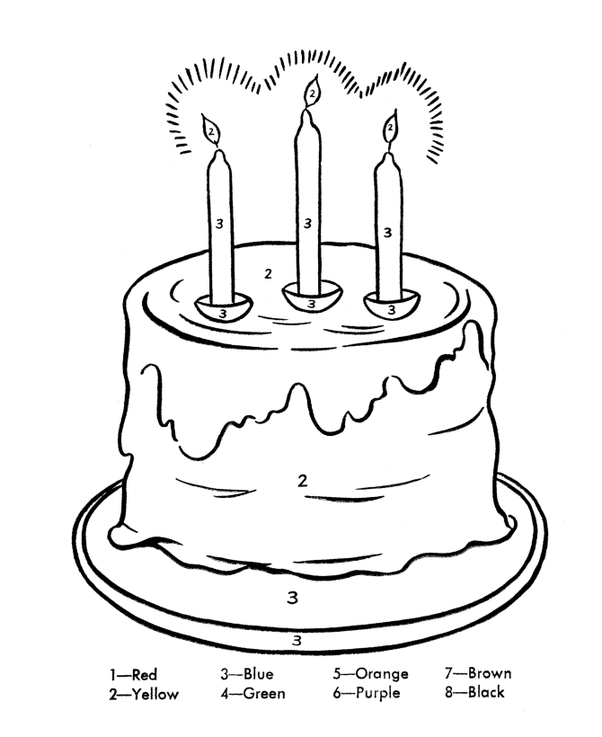 Disegno da colorare: Compleanno (Festività e occasioni speciali) #57348 - Pagine da Colorare Stampabili Gratuite