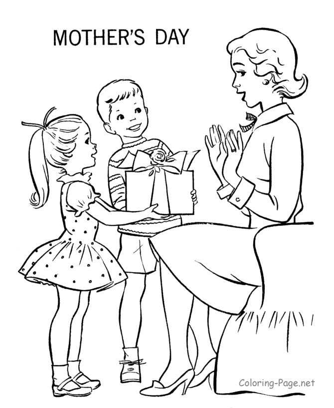 Disegno da colorare: Festa della mamma (Festività e occasioni speciali) #129767 - Pagine da Colorare Stampabili Gratuite