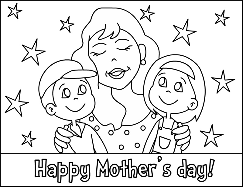 Disegno da colorare: Festa della mamma (Festività e occasioni speciali) #129768 - Pagine da Colorare Stampabili Gratuite