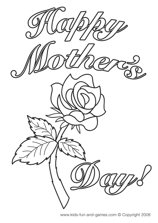 Disegno da colorare: Festa della mamma (Festività e occasioni speciali) #129780 - Pagine da Colorare Stampabili Gratuite