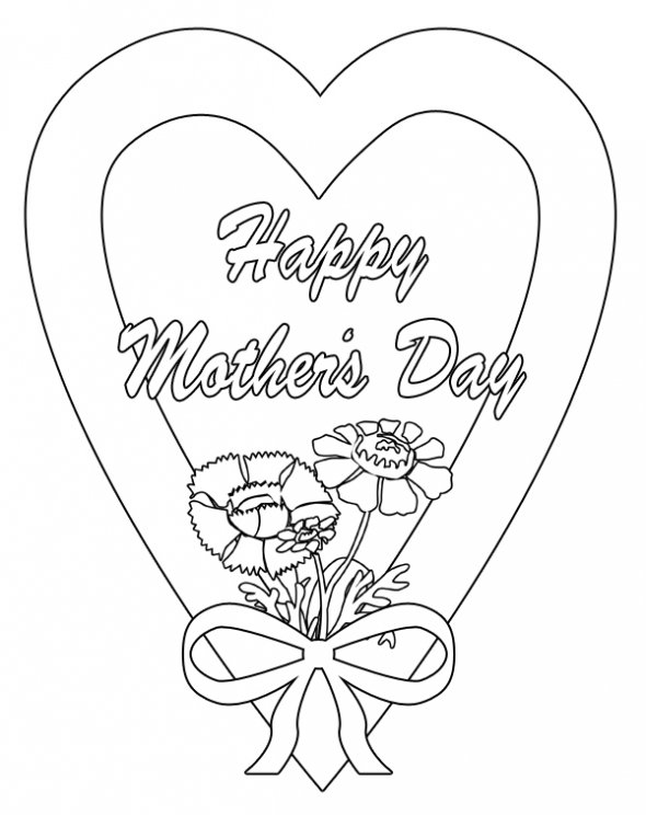Disegno da colorare: Festa della mamma (Festività e occasioni speciali) #129843 - Pagine da Colorare Stampabili Gratuite